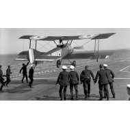 SCAPA 100 the first historic landing of a plain on a ship in the world