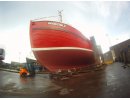 MV Invincible freshly painted hull